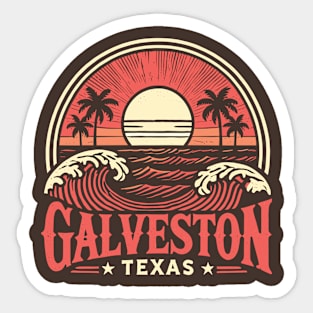 Galveston Texas Sticker